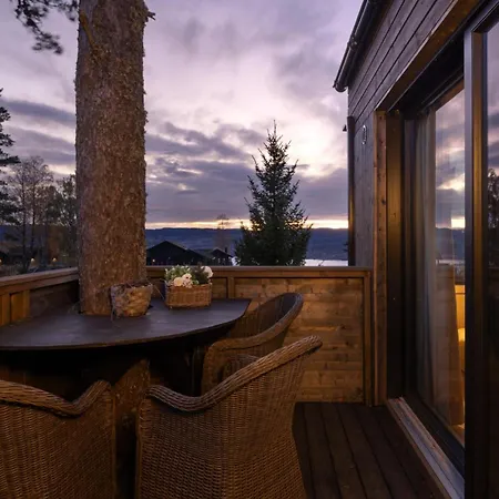 Fugleredet 4 - Tv-Designhytte - Mjosa-Utsikt - 30 Min Osl Gasthof Eina