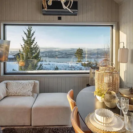 Gasthof Fugleredet 4 - Tv-Designhytte - Mjosa-Utsikt - 30 Min Osl
